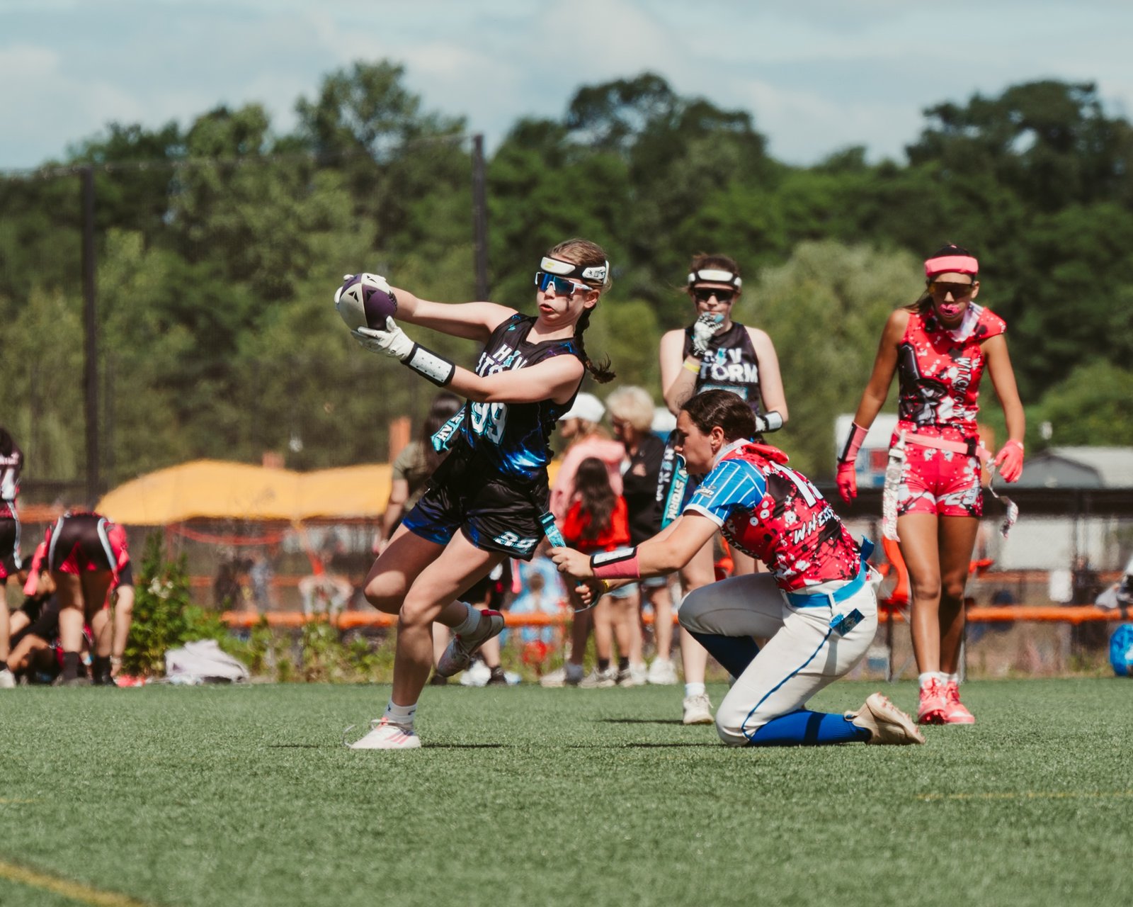 HVStorm athlete breaking away downfield